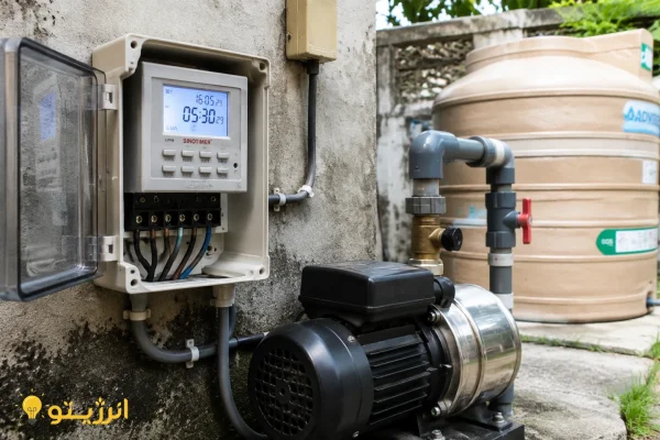 کنترل پمپ آب با تایمر دیجیتال
